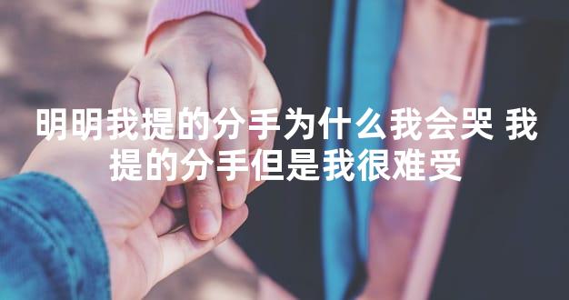 明明我提的分手为什么我会哭 我提的分手但是我很难